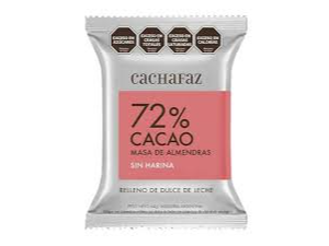 ALFAJOR CACHAFAZ 72% CACAO CON HARINA DE ALMENDRAS