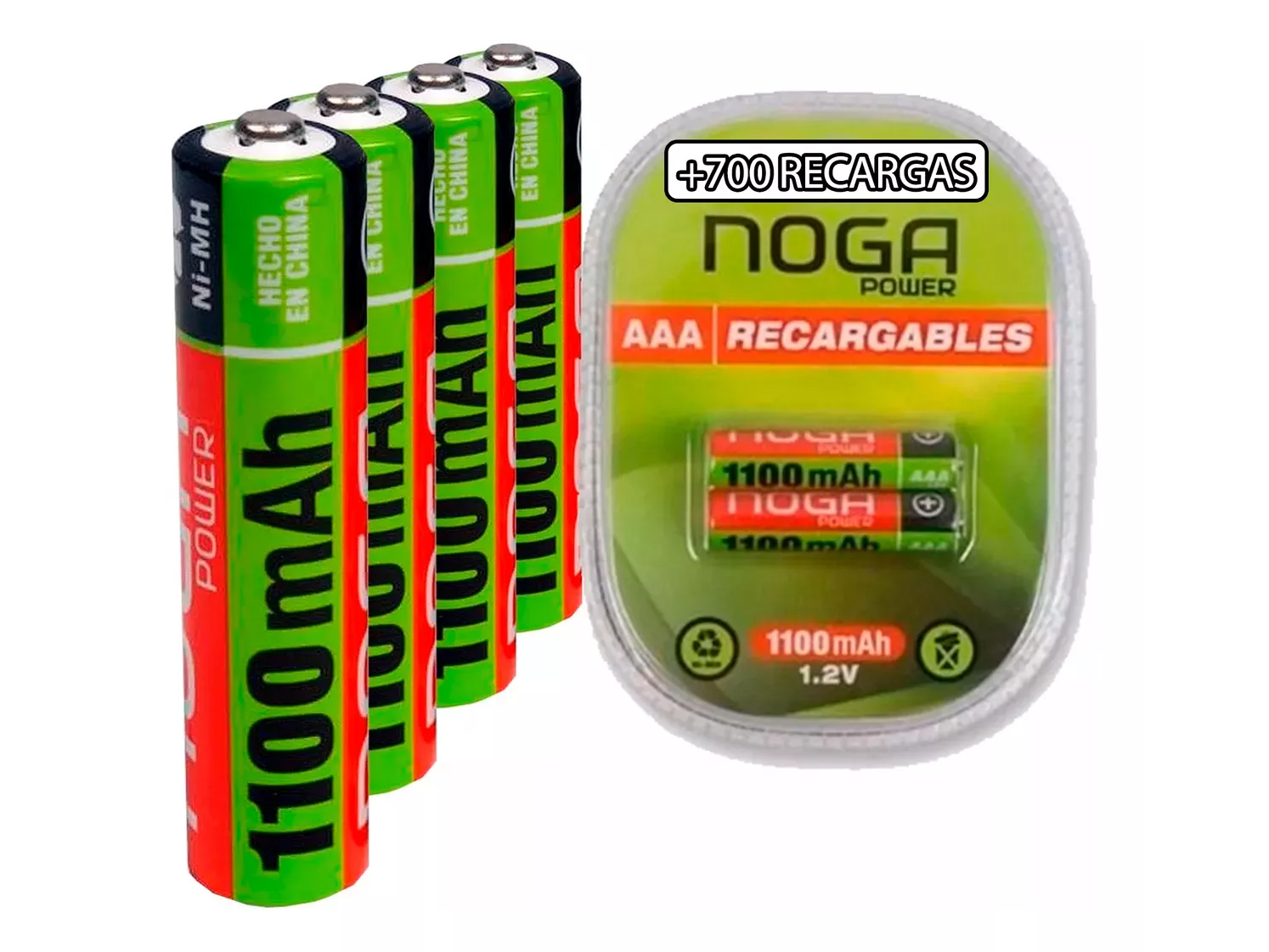 PILA AAA RECARGABLE 1100 MAH  NOGA