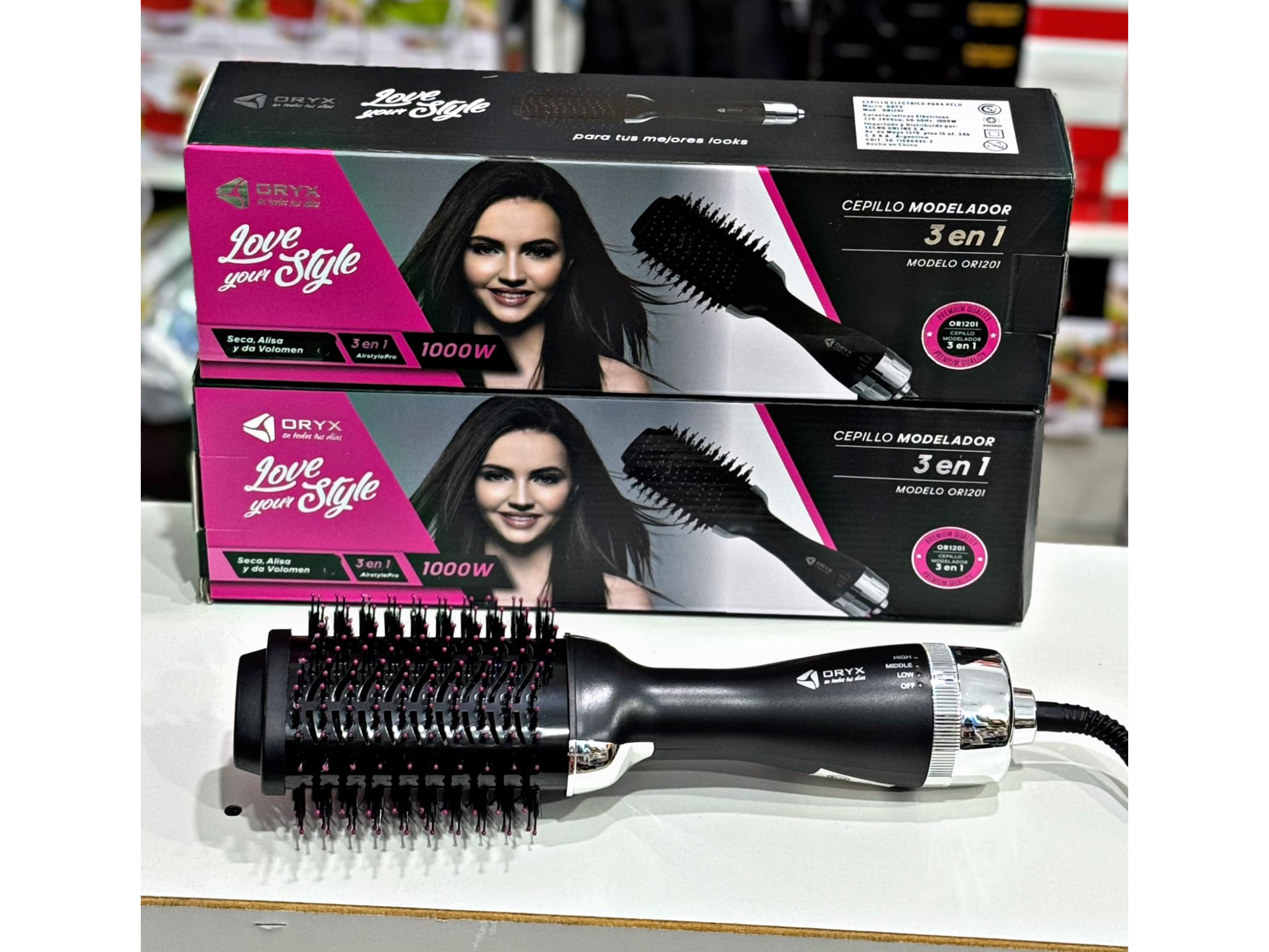 Cepillo Plancha Pelo Alisador Secador Electrico Cabello