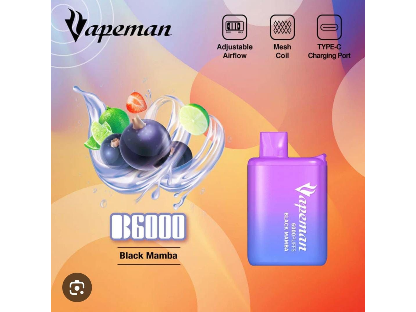 VAPER POD DESCARTABLE DE 6000 PUFF