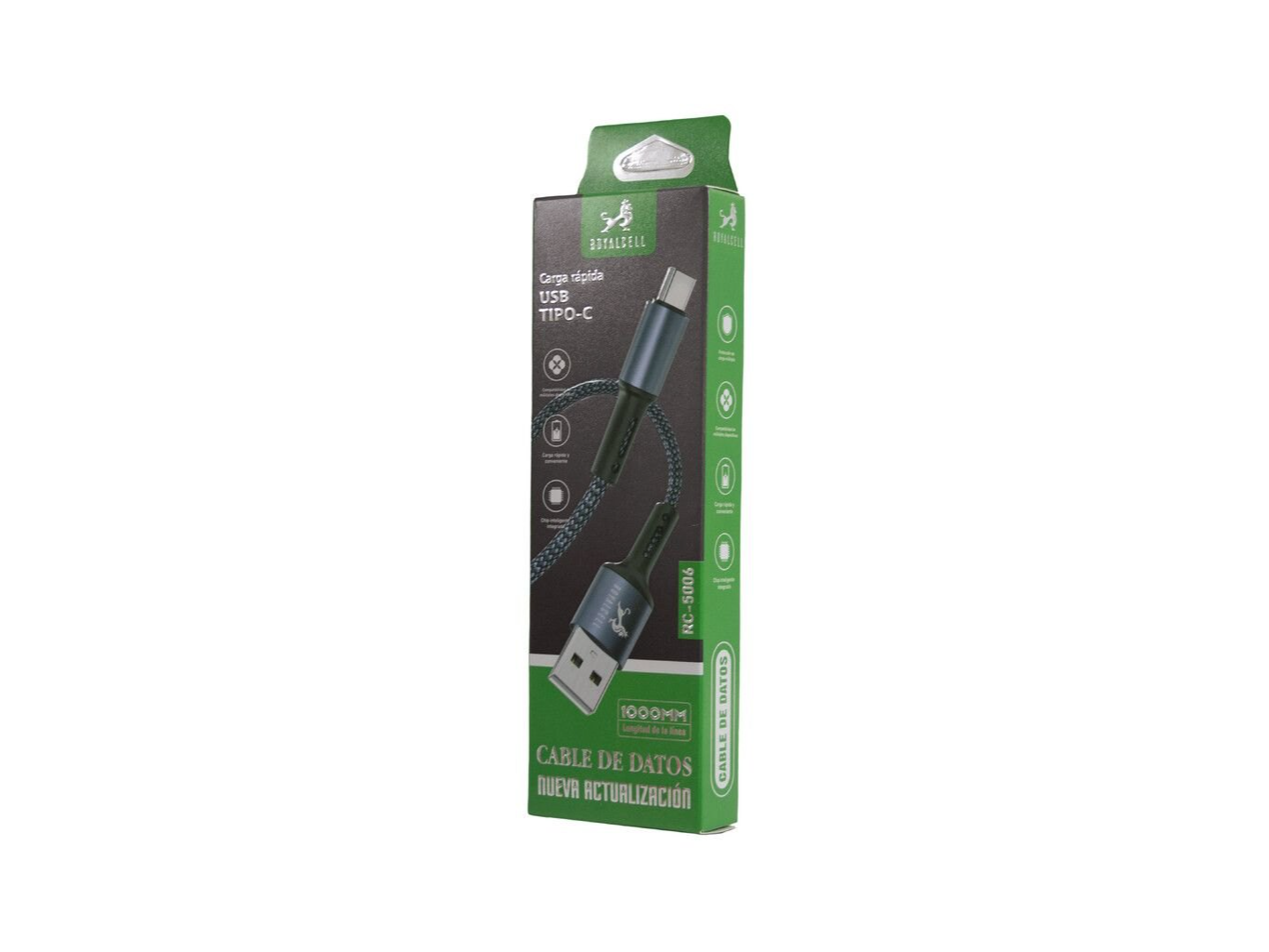 CABLE DE DATOS TIPO C CORDON 3.1 RC-5006 ROYALCELL