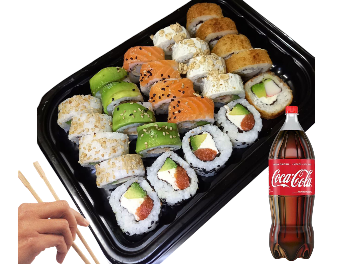 25 piezas surtidas + Coca Coca 1.5 L