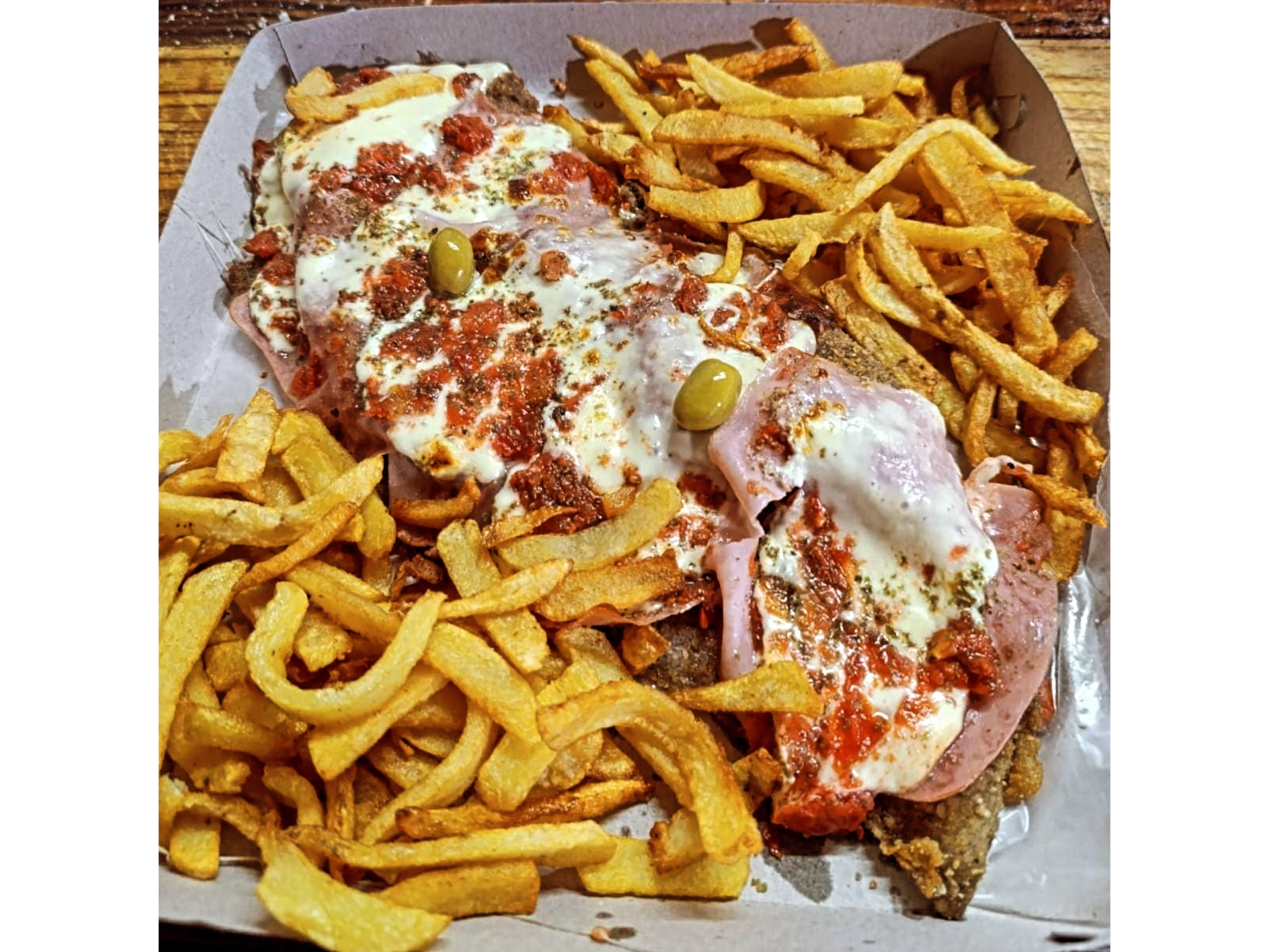 Milanesa napolitana para 2 personas