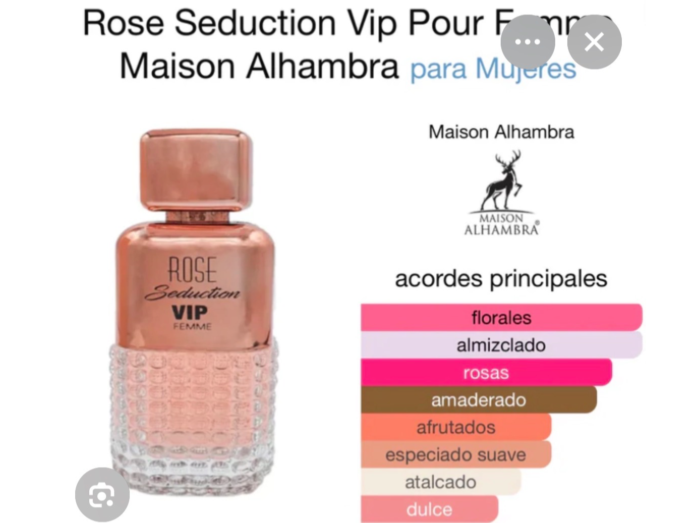 Rose seducción vip pour femme