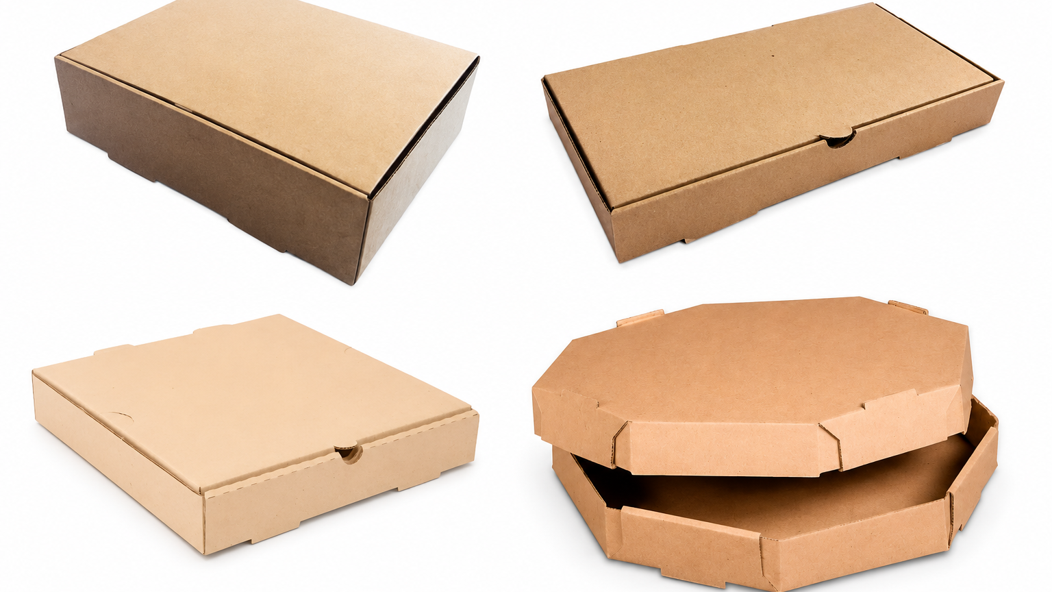 Cajas cartón. pizzas / lomos,  empanadas,  bandejas y mas