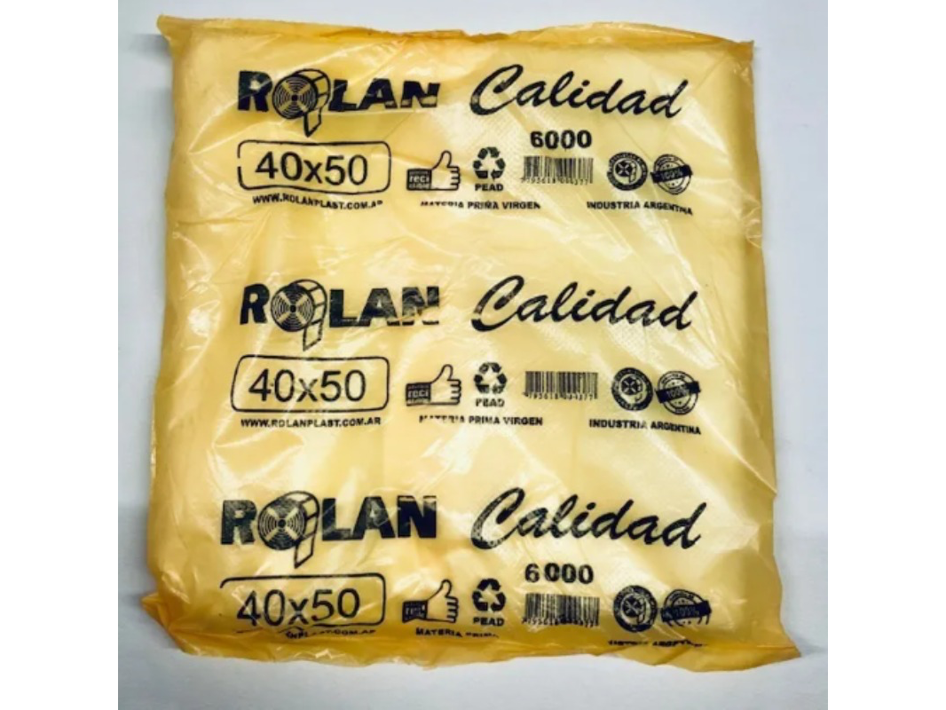 Bolsa camiseta 40x50 reforzada blanca