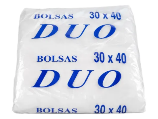 Bolsa camiseta 30x40 blanca