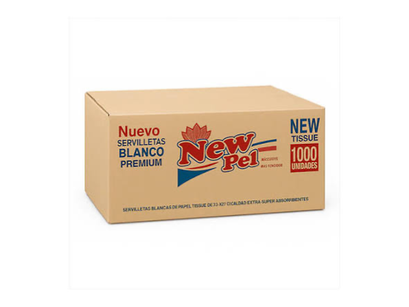 SERVILLETAS 33X27 NEW PEL BCA. PREMIUM X1000