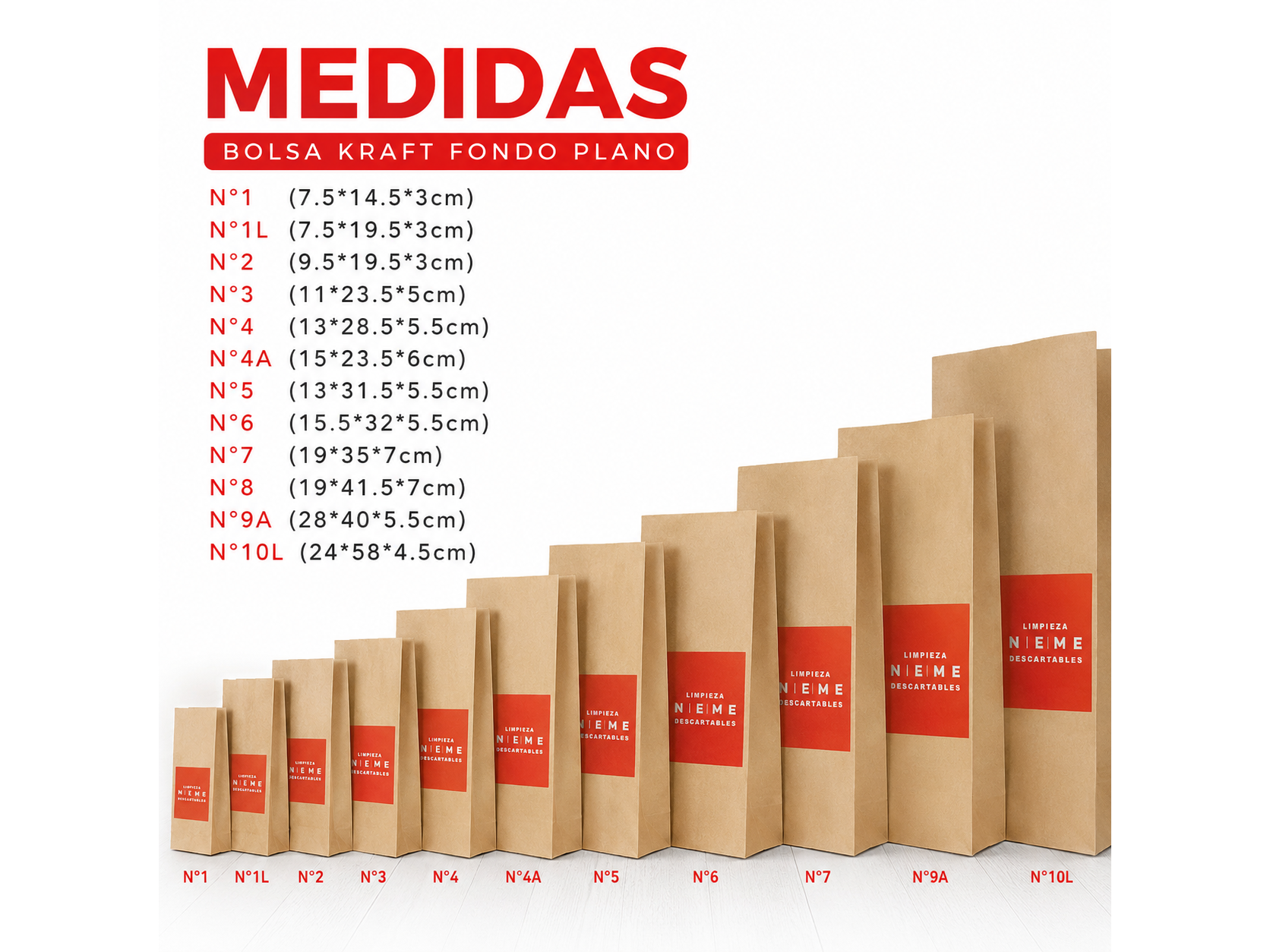 BOLSAS DE PAPEL KRAFT Nº 7