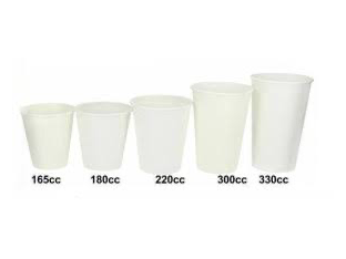 VASOS PLASTICO BLANCO 330 CC