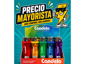 ENCENDEDOR CANDELA TRANSPARENTE X 25 U de ALMACEN RT