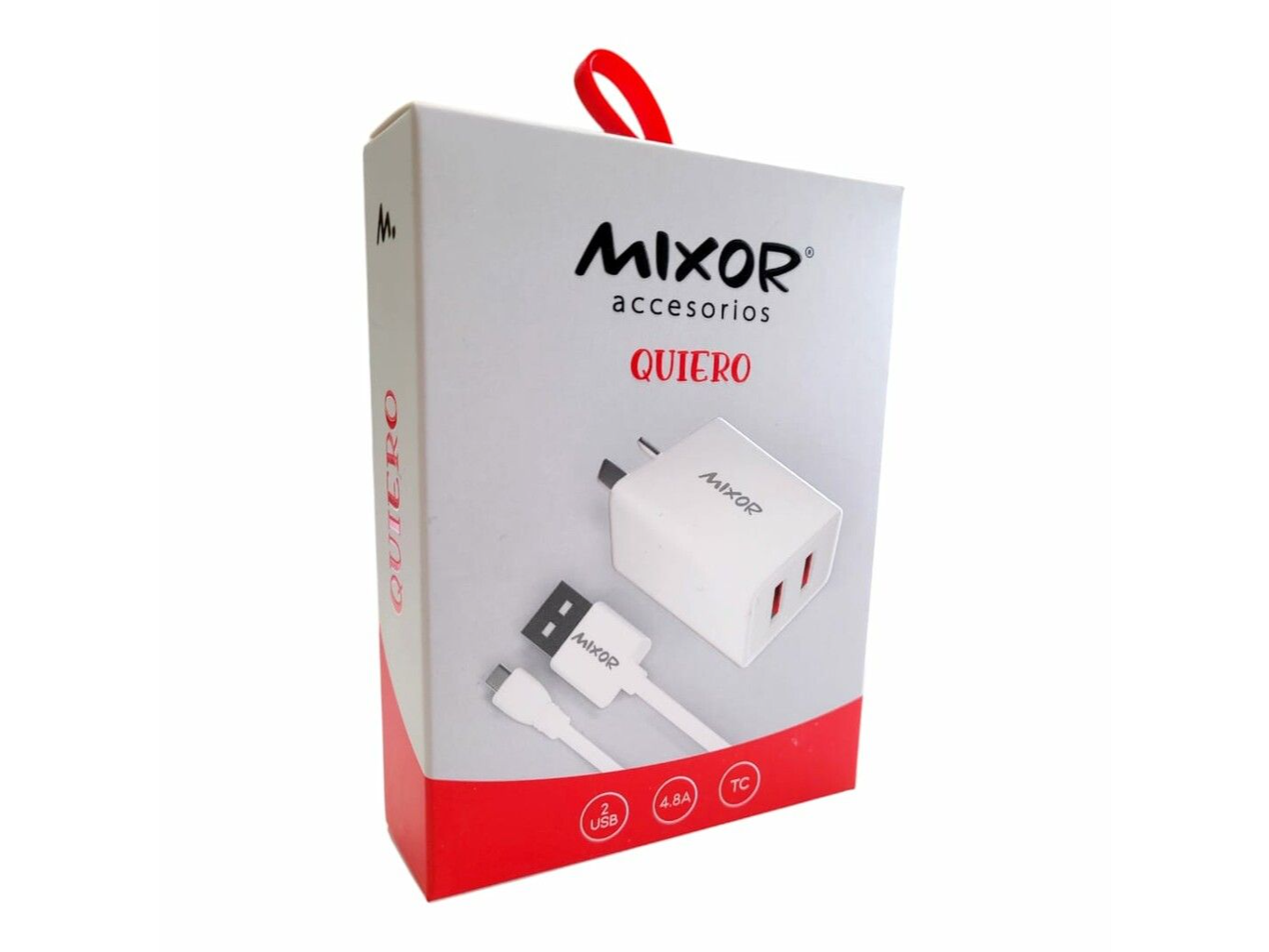 CARGADOR MIXOR QUIERO MODM-012 2 USB + CABLE TIPO C