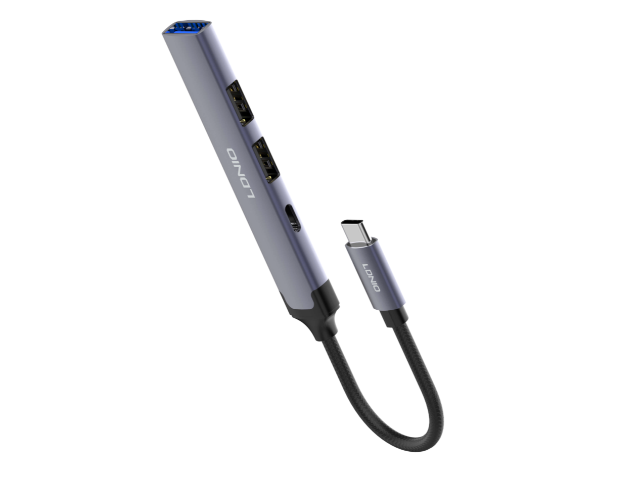 HUB USB-C LDNIO DS-34C 4 EN 1 USB 3.0 + 2 USB 2.0 + USB-C 2.0