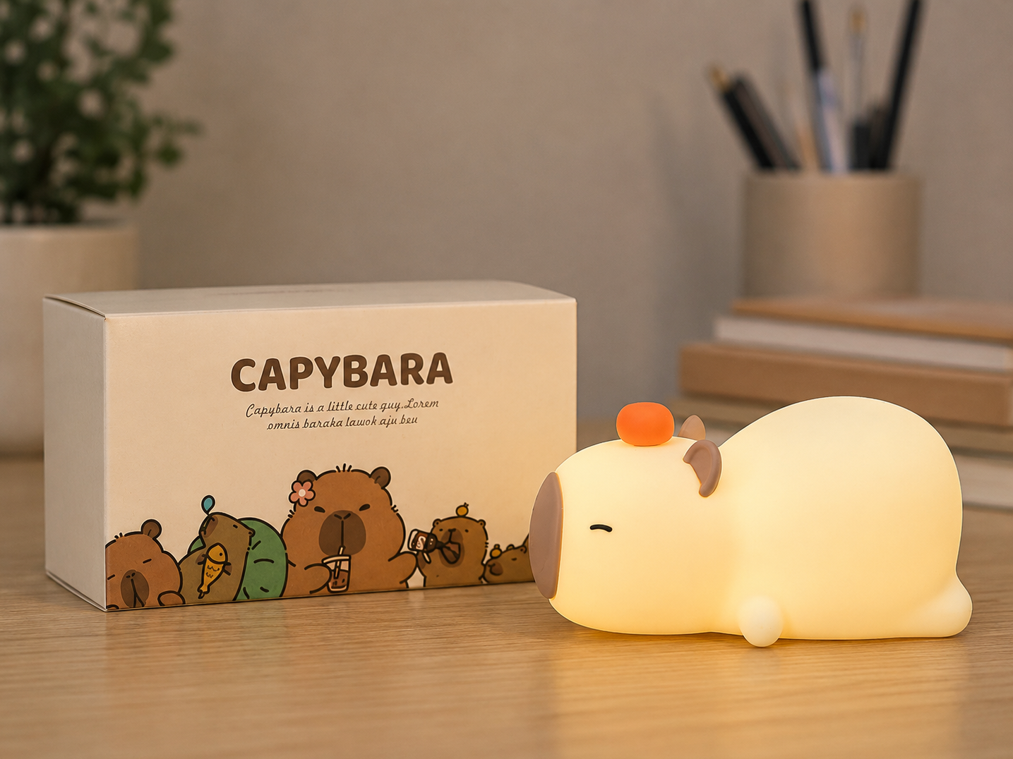 LAMPARA CAPIBARA SILICONA