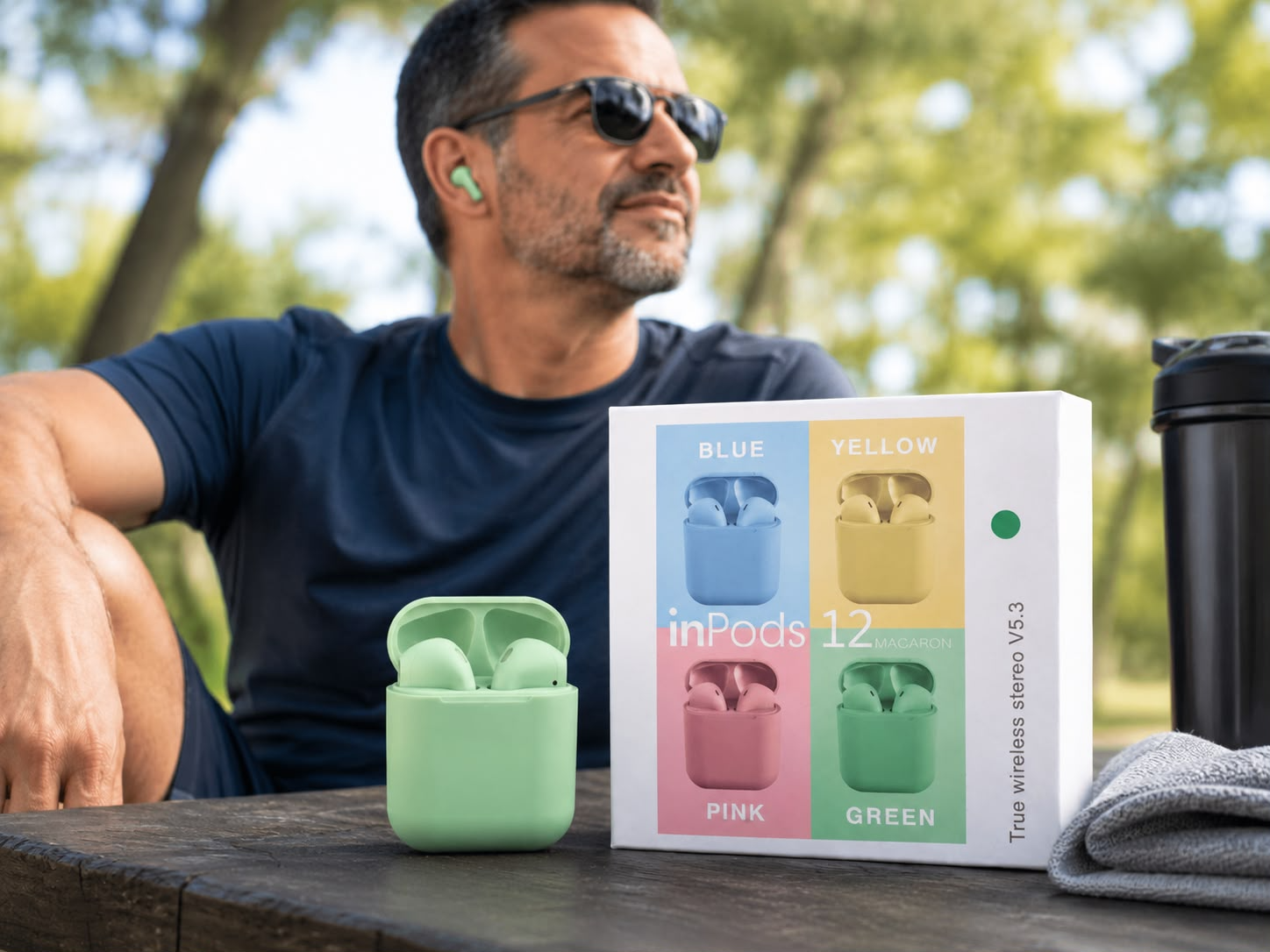 AURICULAR BLUETOOTH i12 C/COLORES