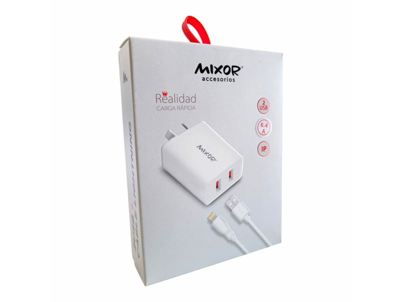 CARGADOR MIXOR REALIDAD MOD09 2 USB + CABLE IPHONE
