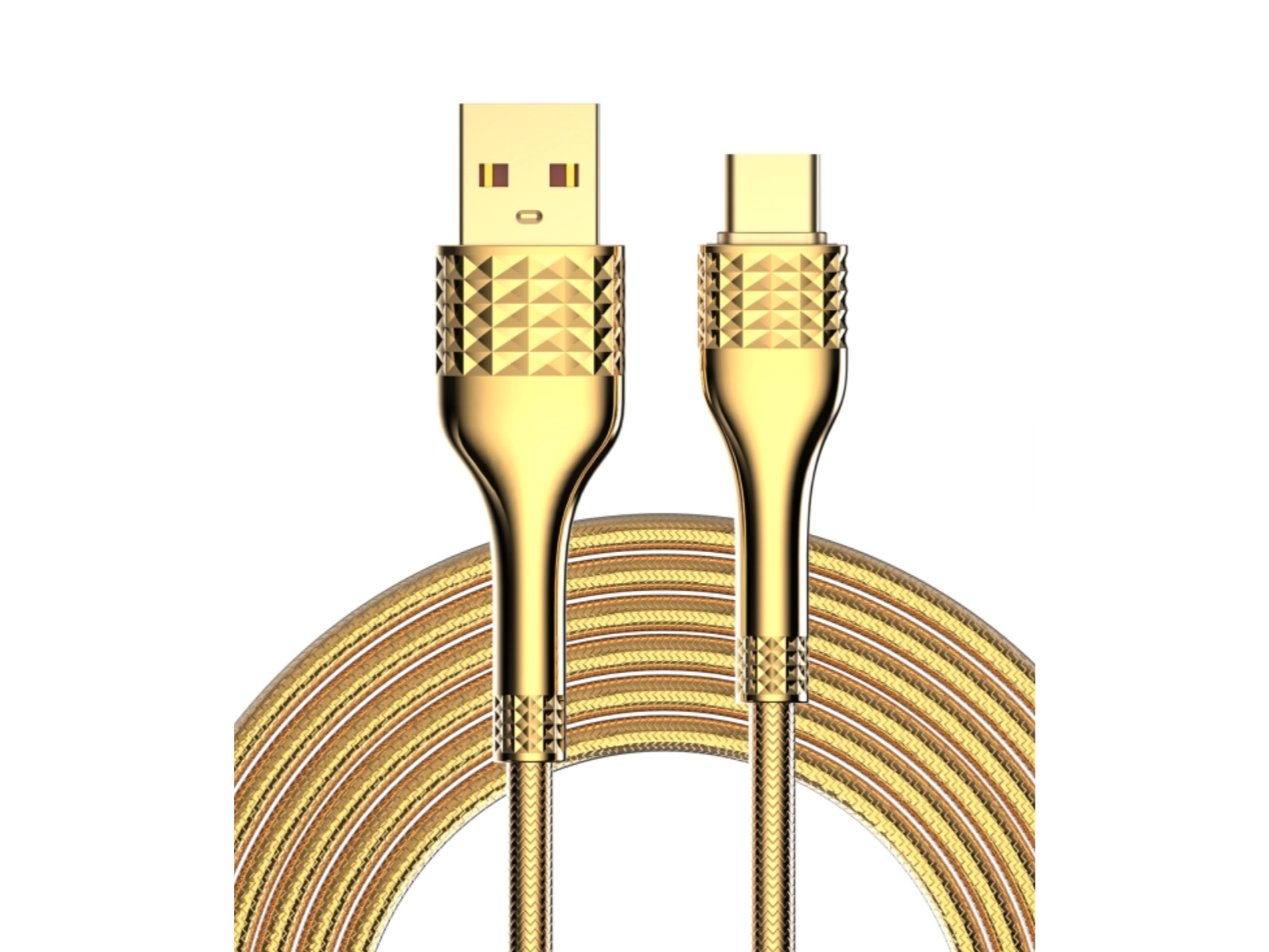 CABLE LDNIO LS651 PVC FAST CHARGER 30W USB USB-C DORADO 1M