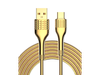 CABLE LDNIO LS651 PVC FAST CHARGER 30W USB USB-C DORADO 1M
