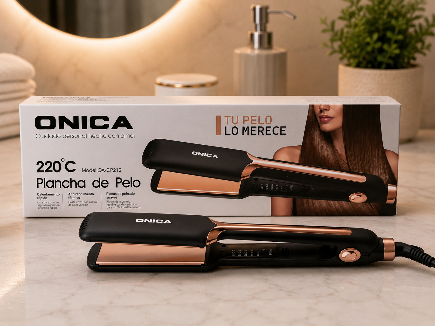 PLANCHITA DE PELO ONICA