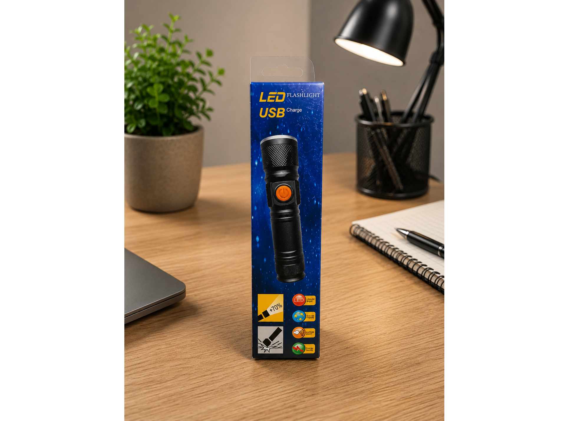 LINTERNA LED RECARGABLE USB