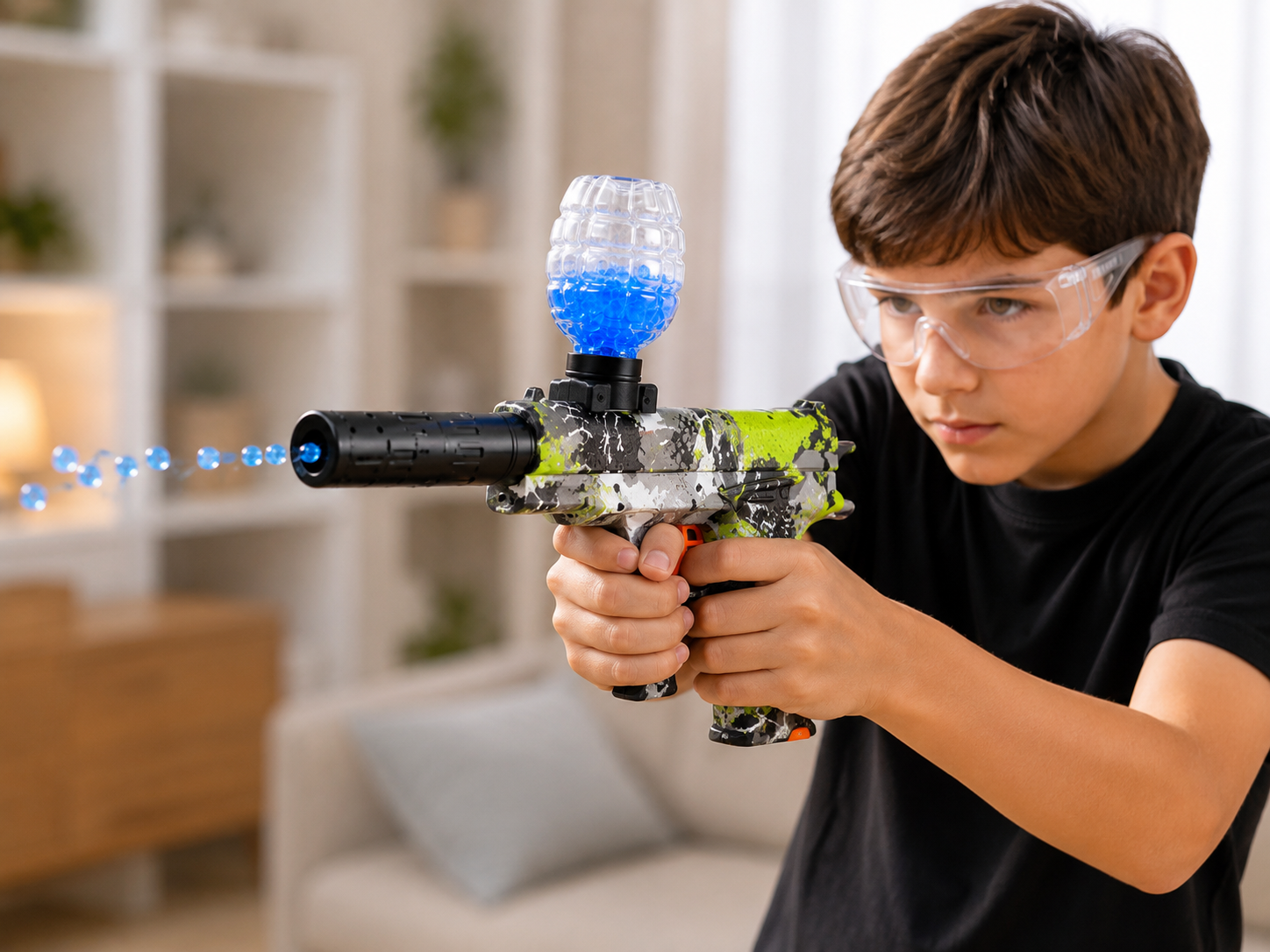 PISTOLA DE HIDROGEL CON ACCESORIOS