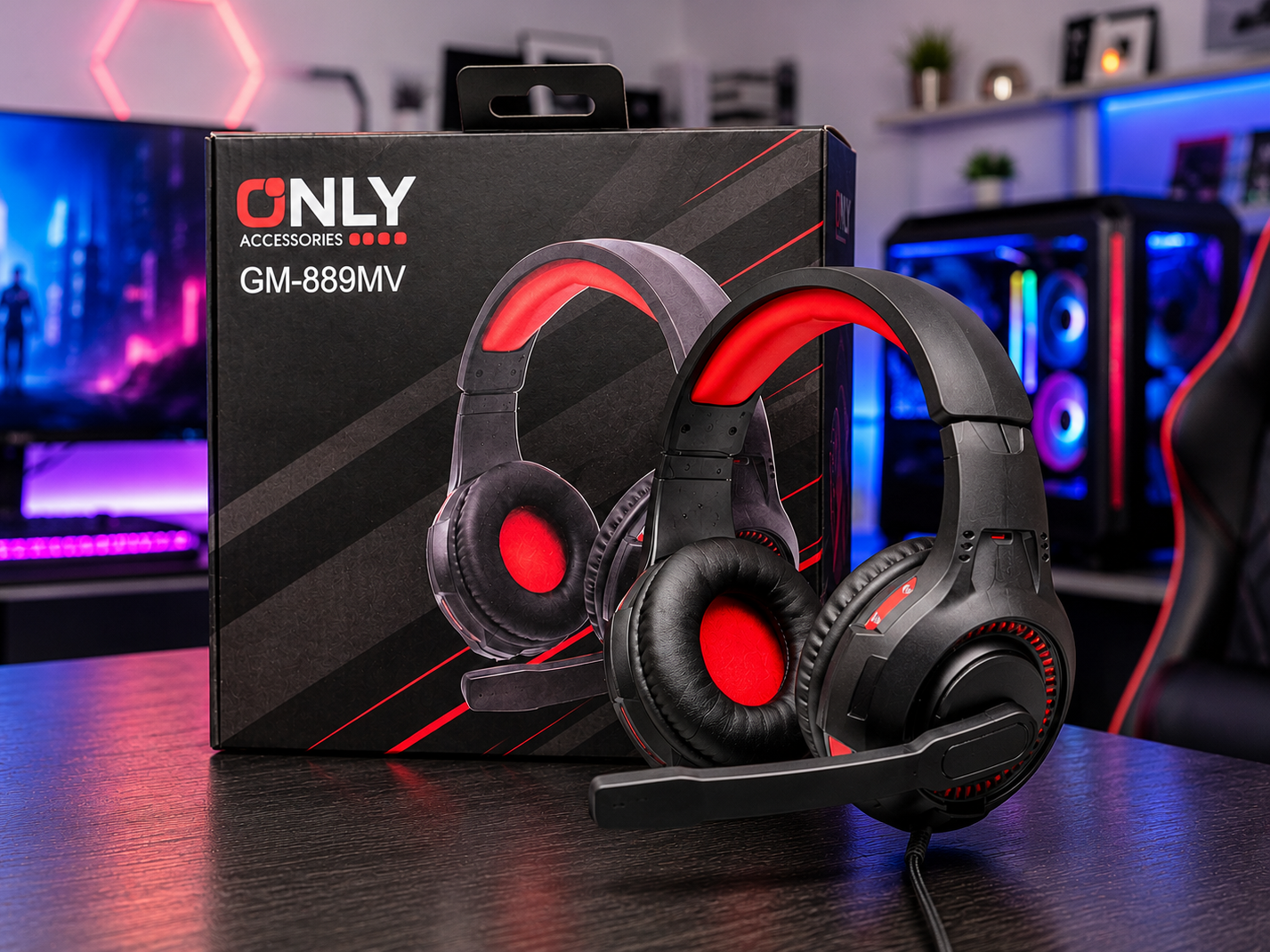 AURICULARES GAMER ONLY GM-889MV
