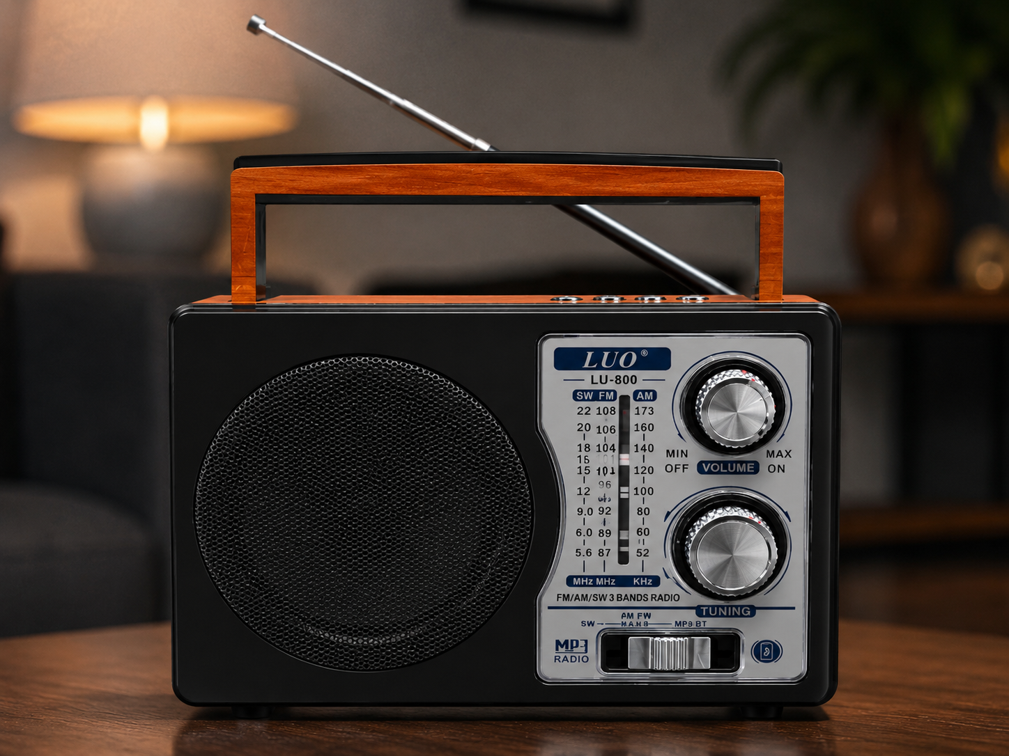 RADIO VINTAGE AM/FM BLUETOOTH USB LUO-