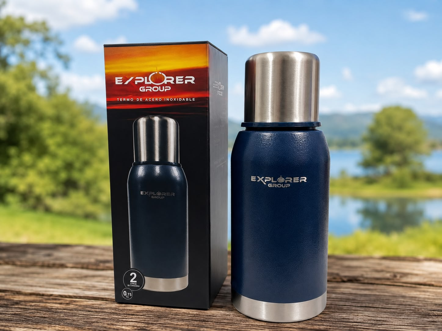 TERMO EXPLORER GROUP ACERO INOXIDABLE  750ML