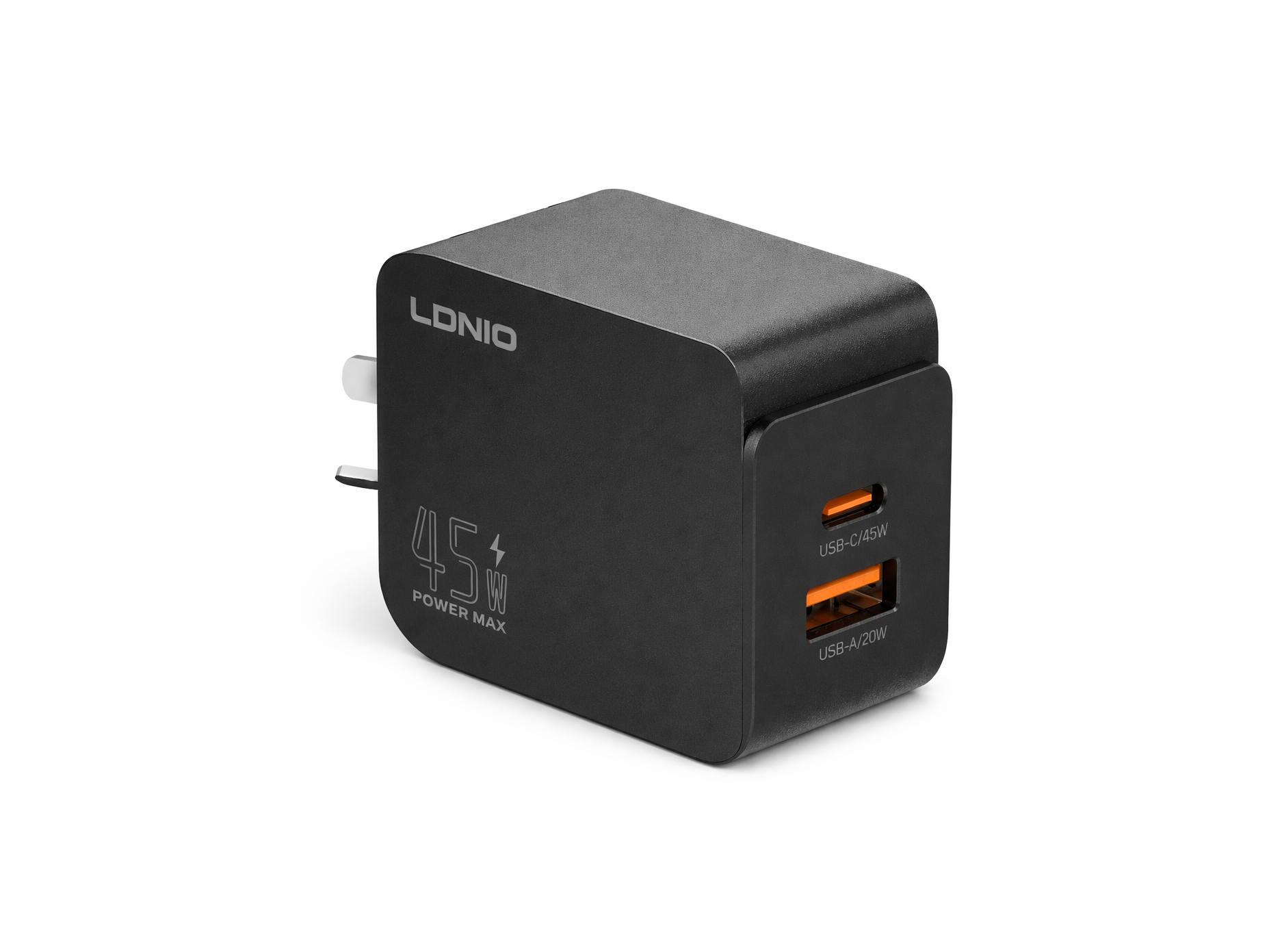 CARGADOR DE PARED LDNIO SUPER FAST CHARGER 45W 2 PUERTOS USB Y USB-C ...