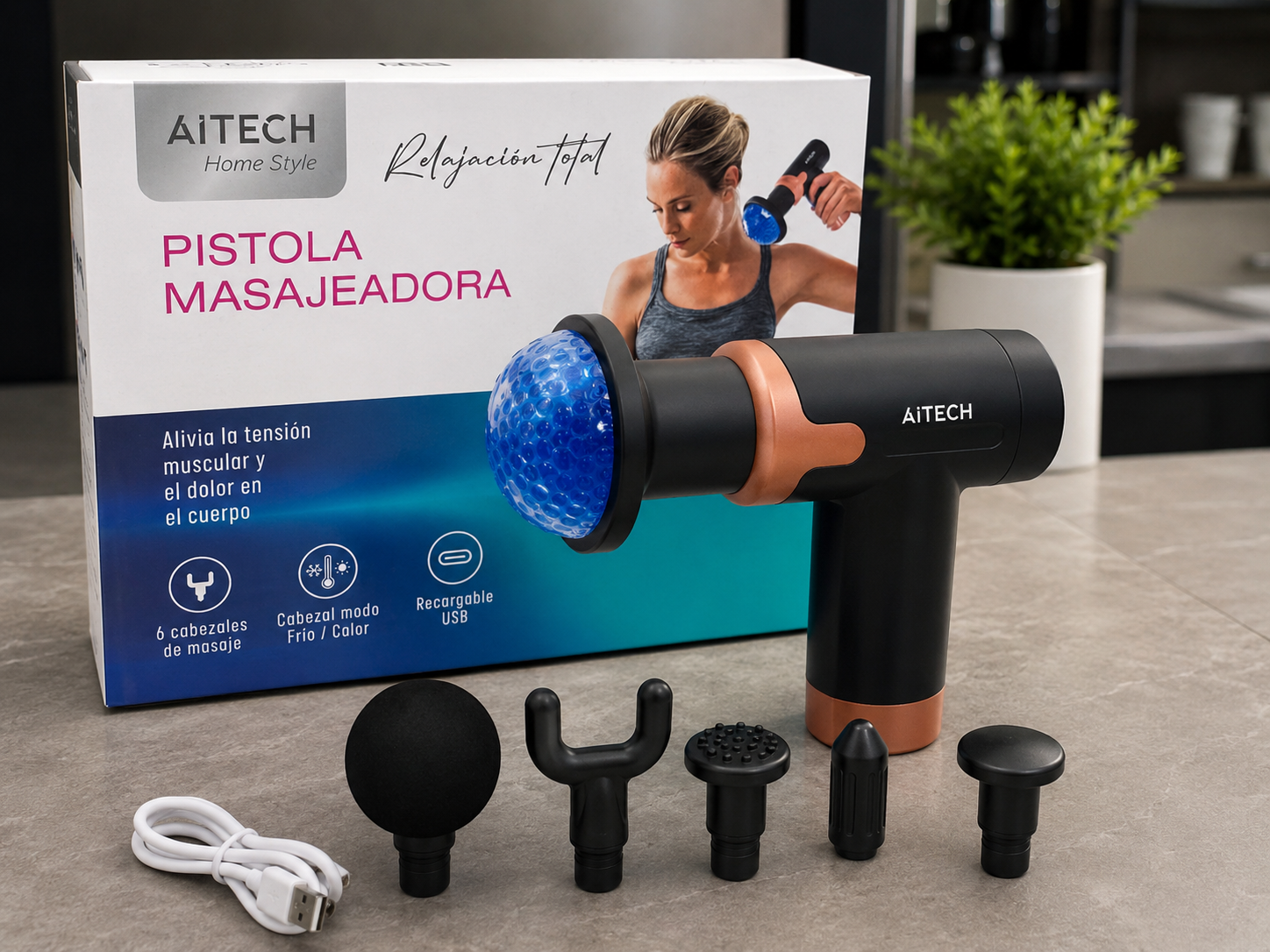 PISTOLA MASAJEADORA AITECH HOE STYLE