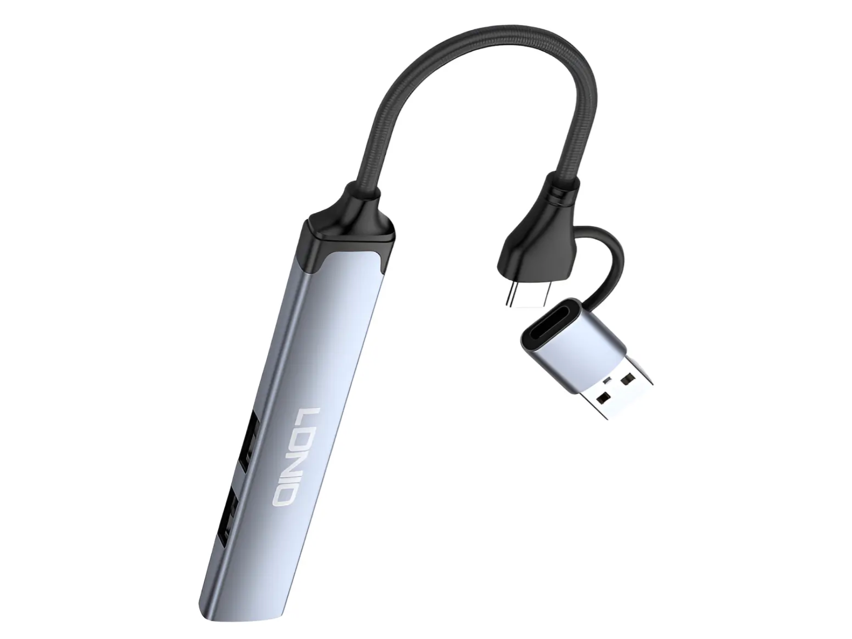 HUB USB Y USB-C LDNIO DS-64C 4 EN 1 USB 3.0 + 2 USB 2.0 + USB-C 2.0