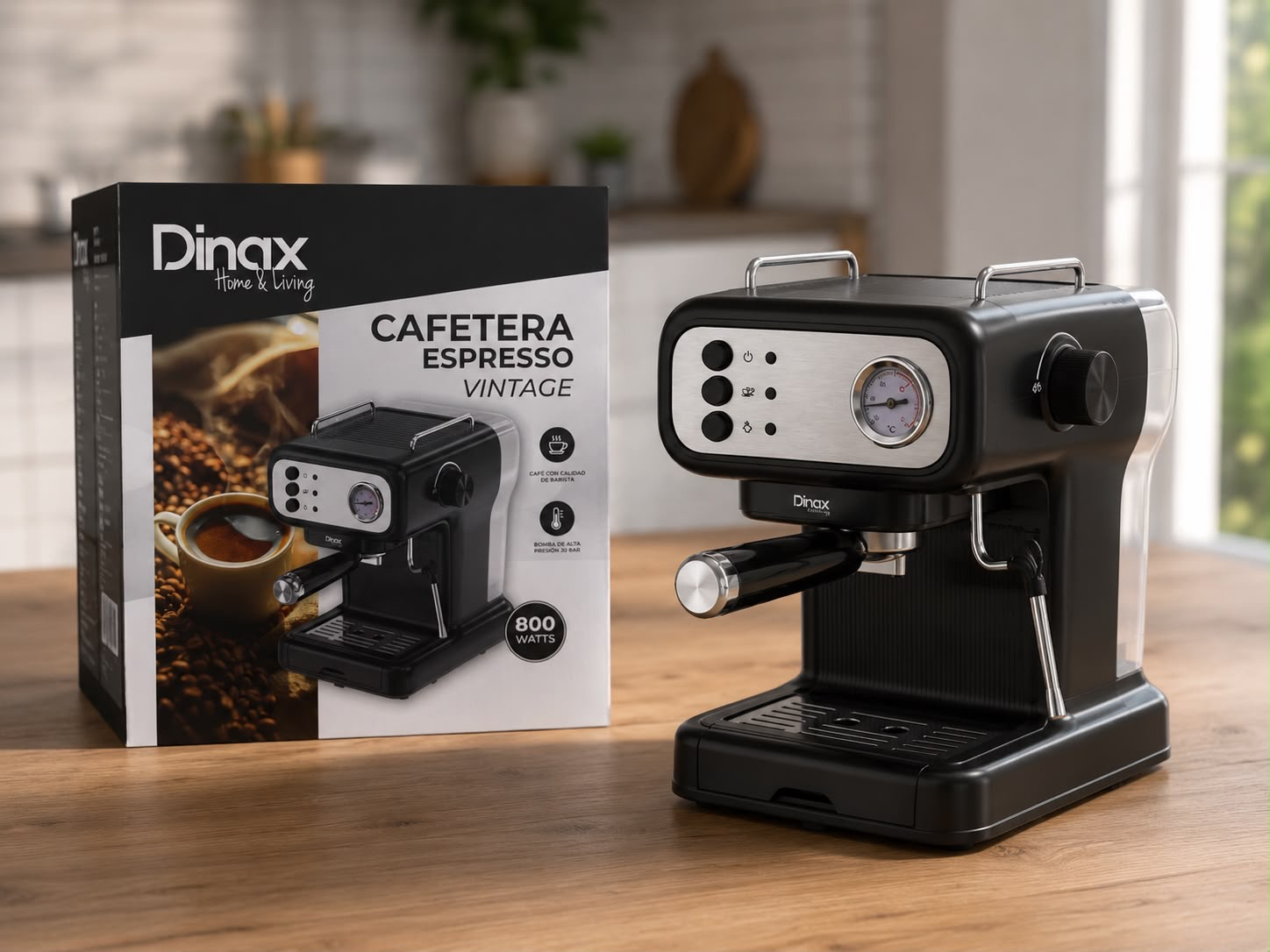 CAFETERA ESPRESSO VINTAGE 800W