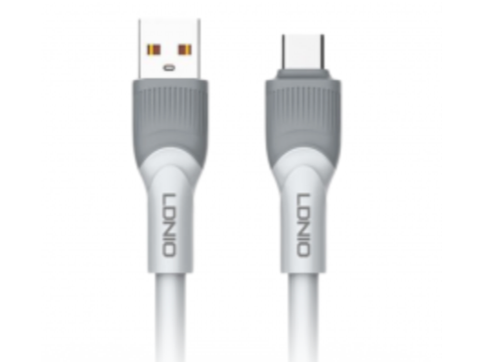 CABLE LDNIO LS601 FAST CHARGER DATA 30W USB A USB-C BLANCO 1M