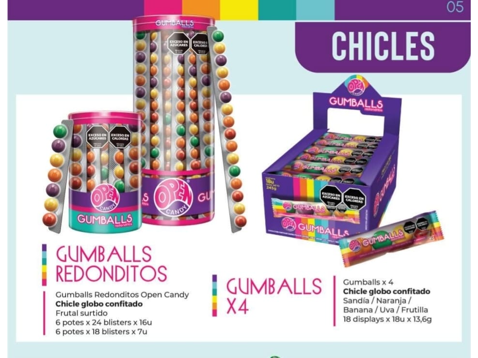 GUMBALLS FLOW 4u 18 tiras 245g