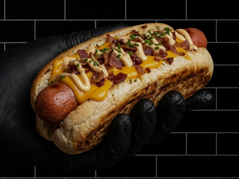 Con provo fundida y Morron asado