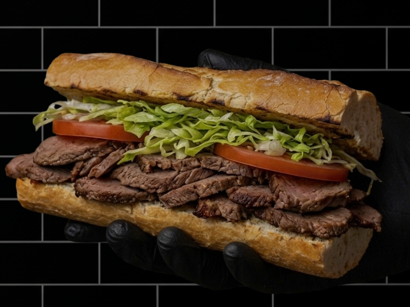 Con lechuga y tomate