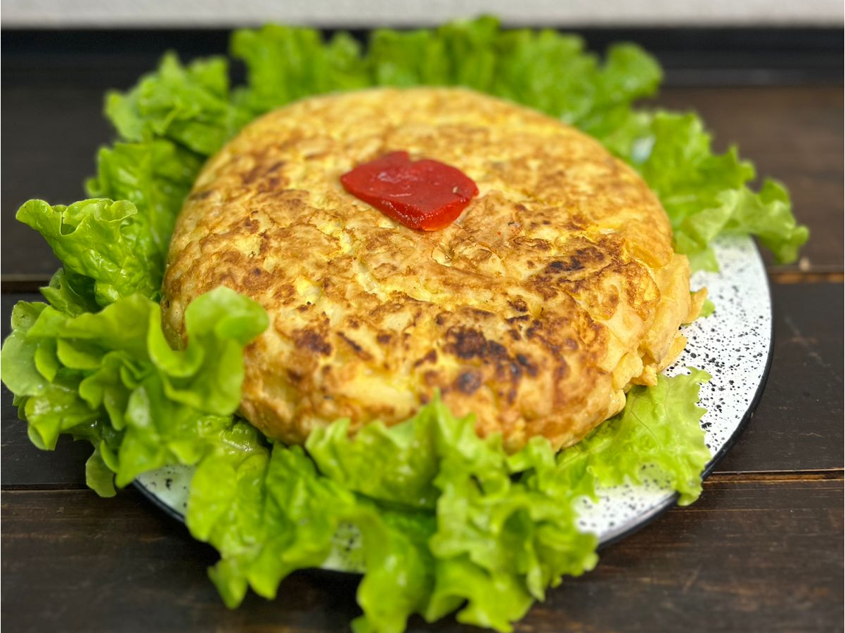 Tortilla de papas rellena
