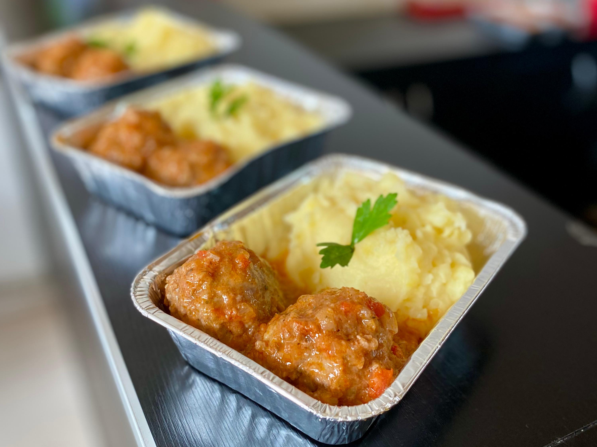 Albondigas con puré