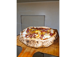 Panceta y huevos