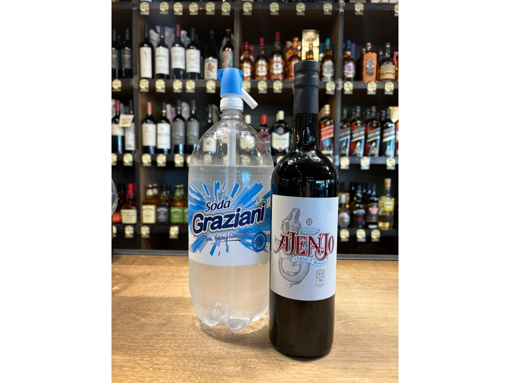 VERMUT AJENJO ROSSO + SODA SIFON 2L