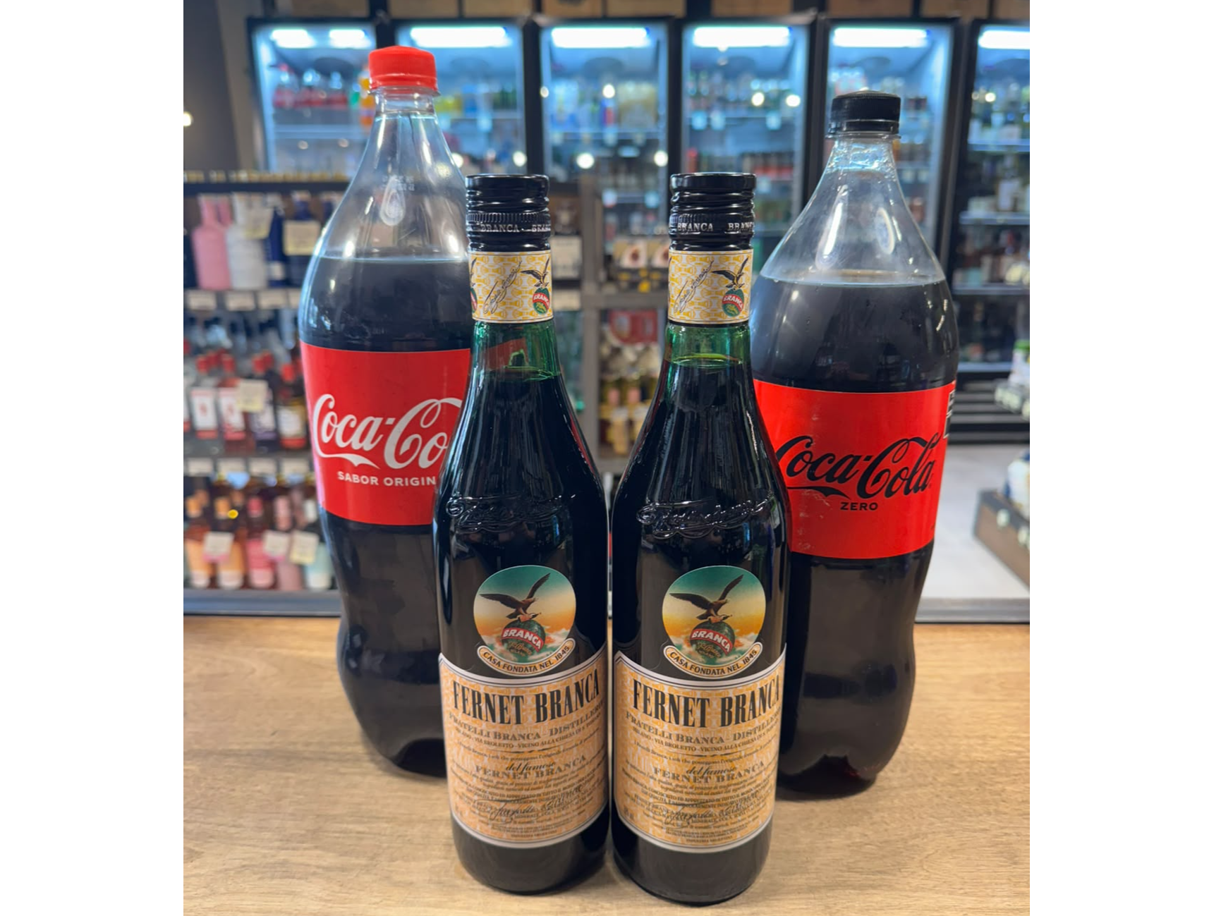 2 Branca + 2 Coca Cola