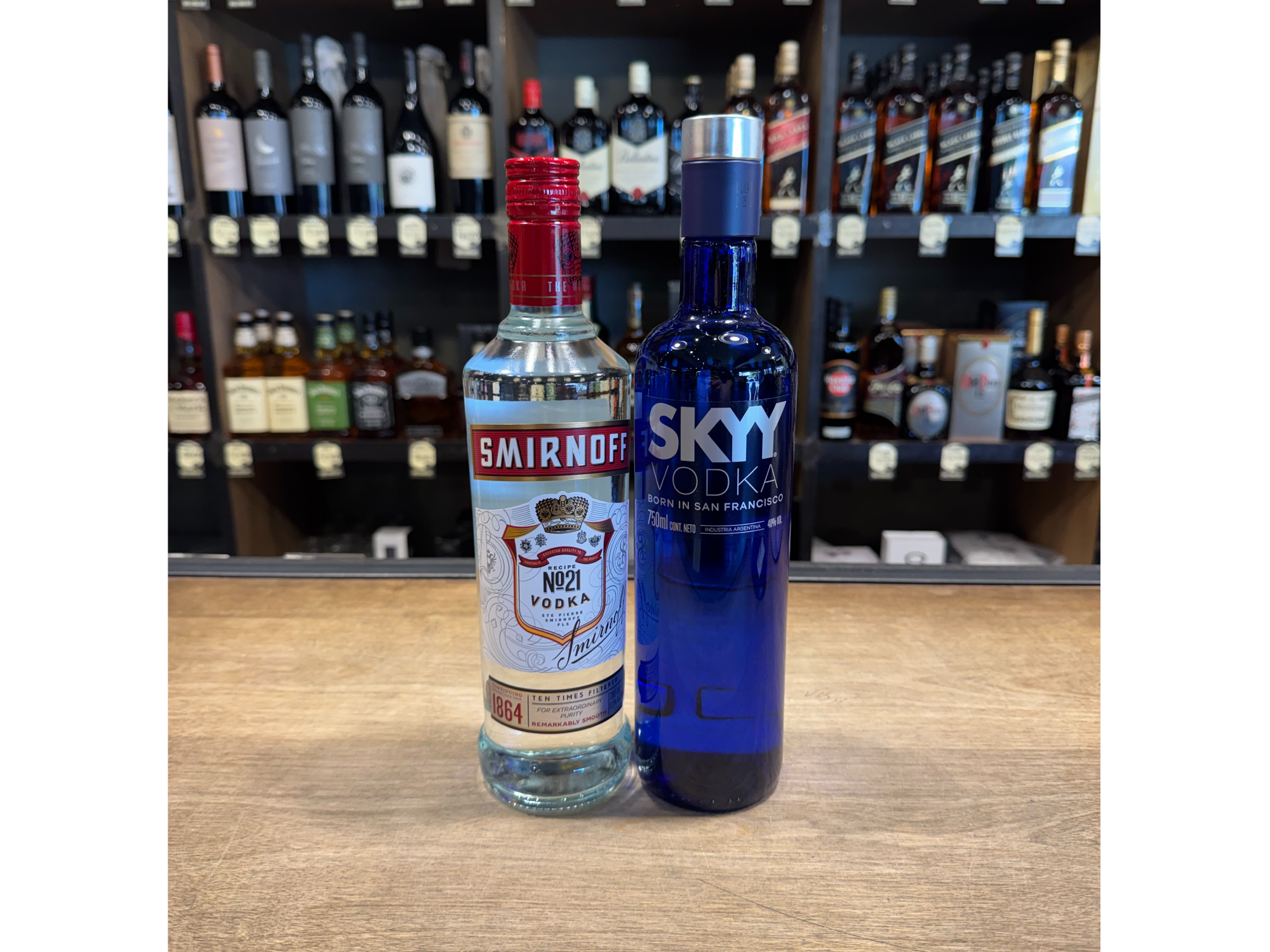 2 Vodka Smirnoff/Skyy clasicos