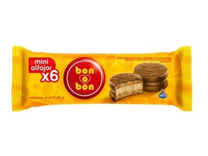 Alfajor mini bon o bon x6