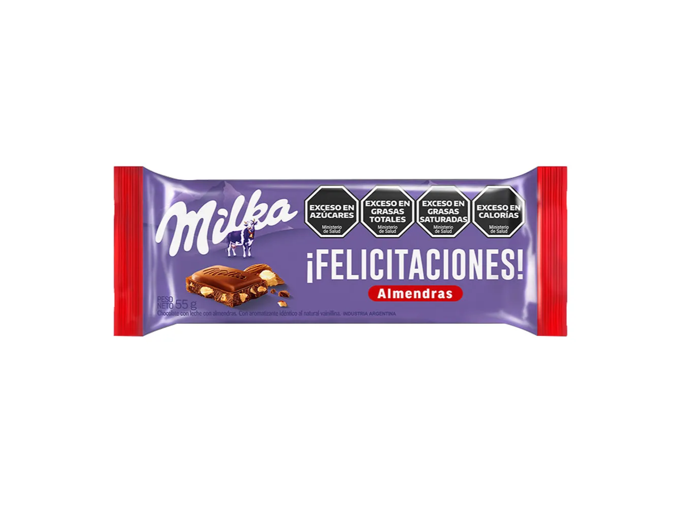Milka almendras 55g