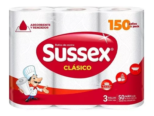 Rollo susex 150 paños