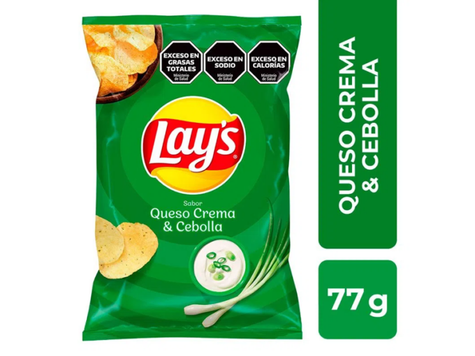 Lays crema y cebolla 77g