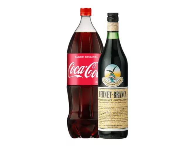 Fernet 450ml + coca 1,5L