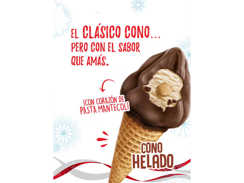 Cono mantecol helado
