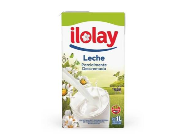 Leche ilolay parcialmente descremada