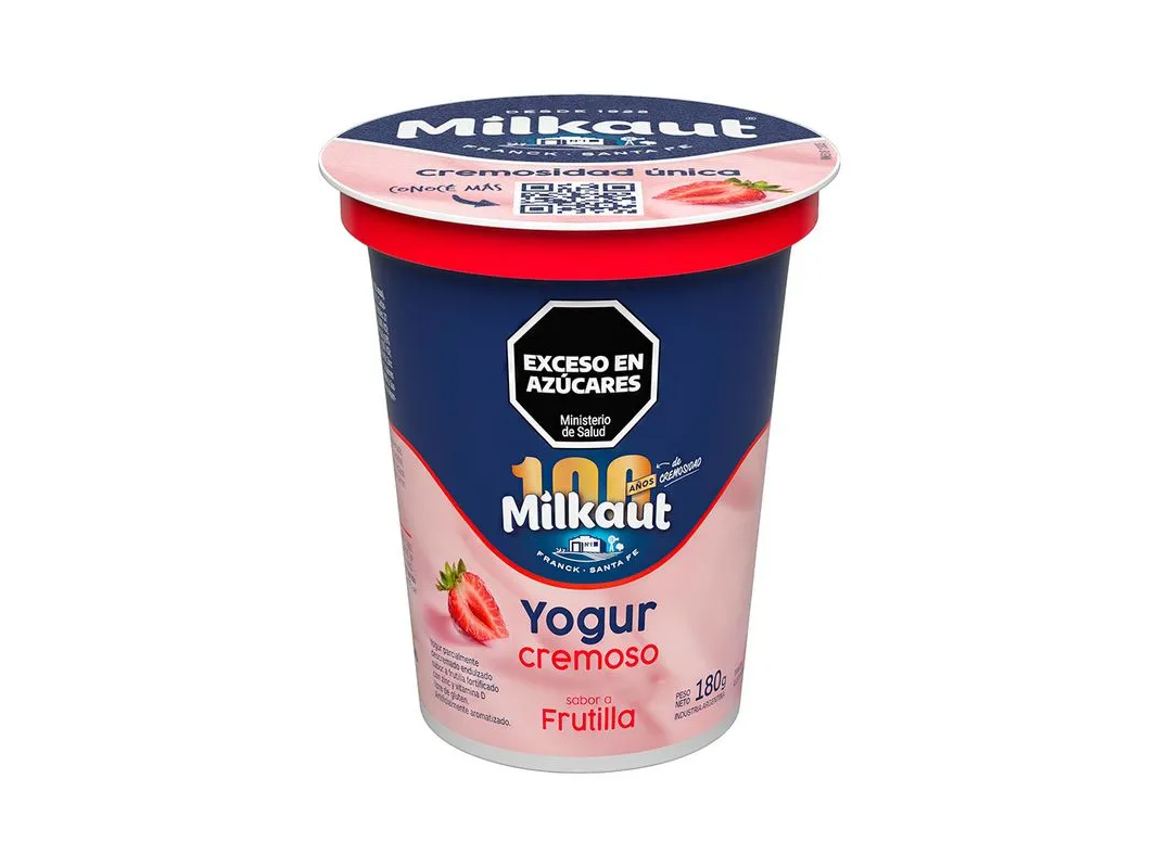 yogur milkaut cremoso frutilla